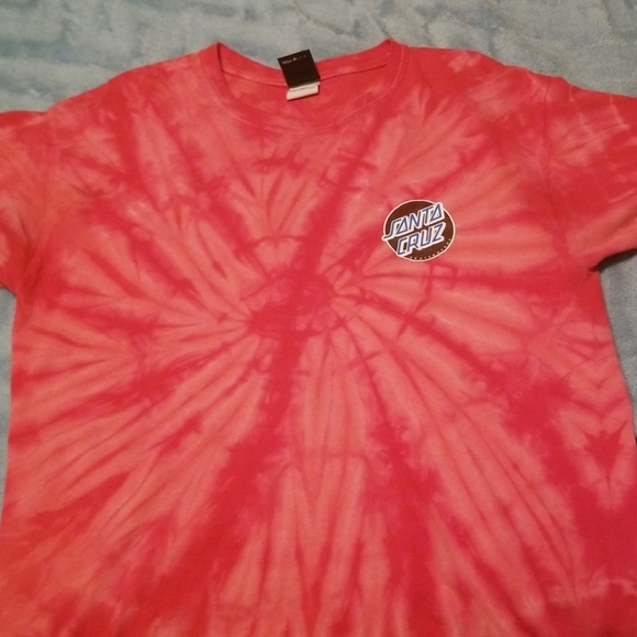 Santa Cruz Other Dot Red Spider Dye T-Shirt - Picture 2 of 2